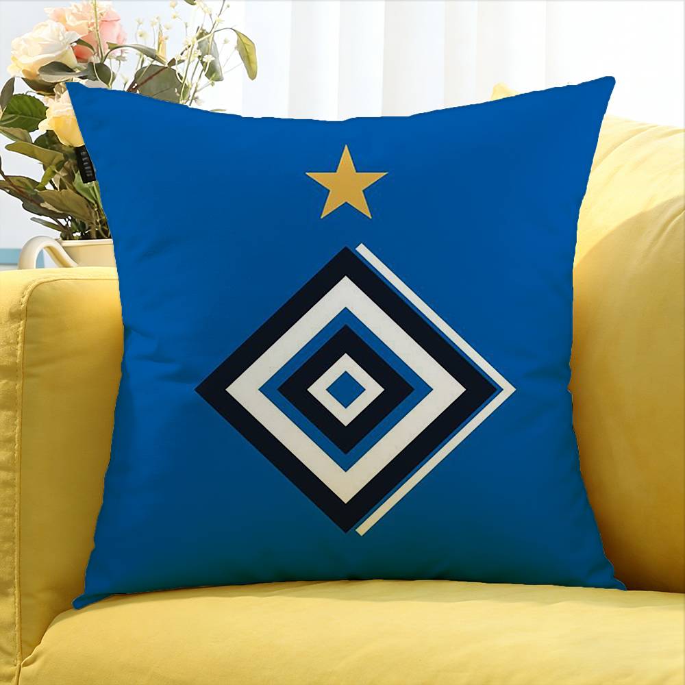 H-Hamburger SV HSV Various Sizes Square Pillow Case For Car Home Bedchamber Decor