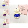 Cute Cartoon Teddy Bear Plush Toy Wholesale Wedding Decoration Wedding Gift Hanging Pendant Characters)