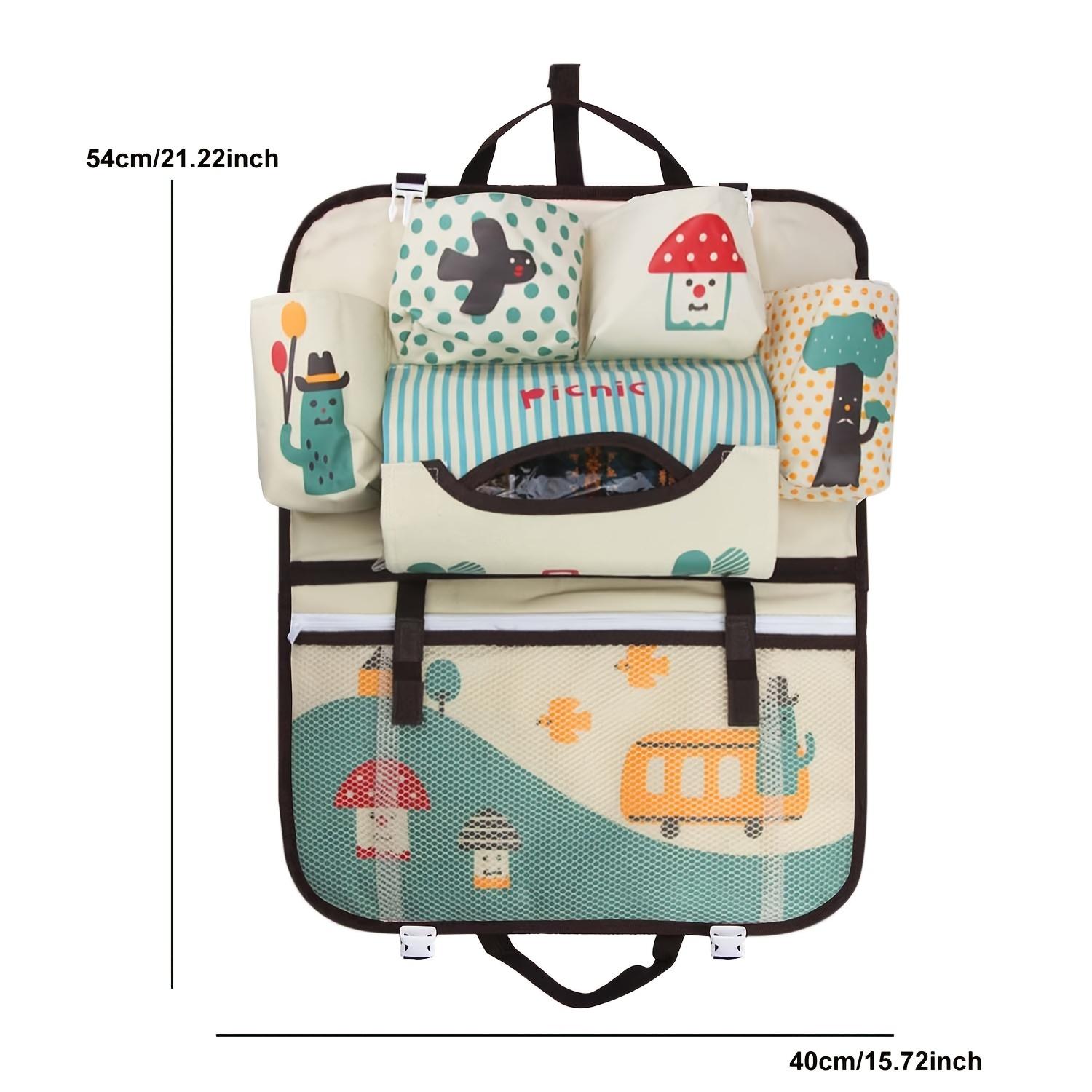 

Animation Backseat Car Organizer Mats Back Seat Organizers Storage Bag Tissue Holder For Kids Car Seat Travel Road Trip Essentials
