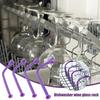 Dishwasher Wine Glass Holder 4X Glass Holder Rack Tether Goblet Holder Neck Wine Glass Holder Silicone for Cocktail Champagne