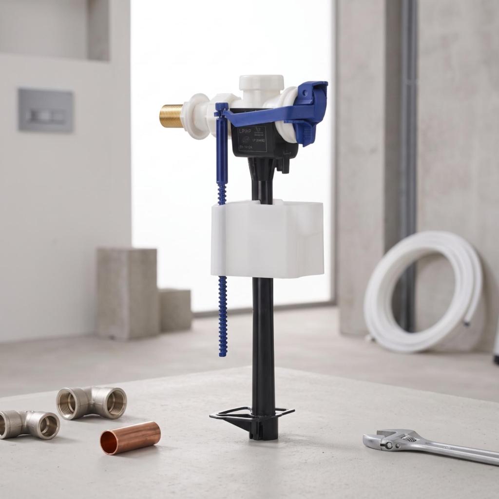 Side Inlet Fill Valve Adjustable Entry Compact for Toilet Repair