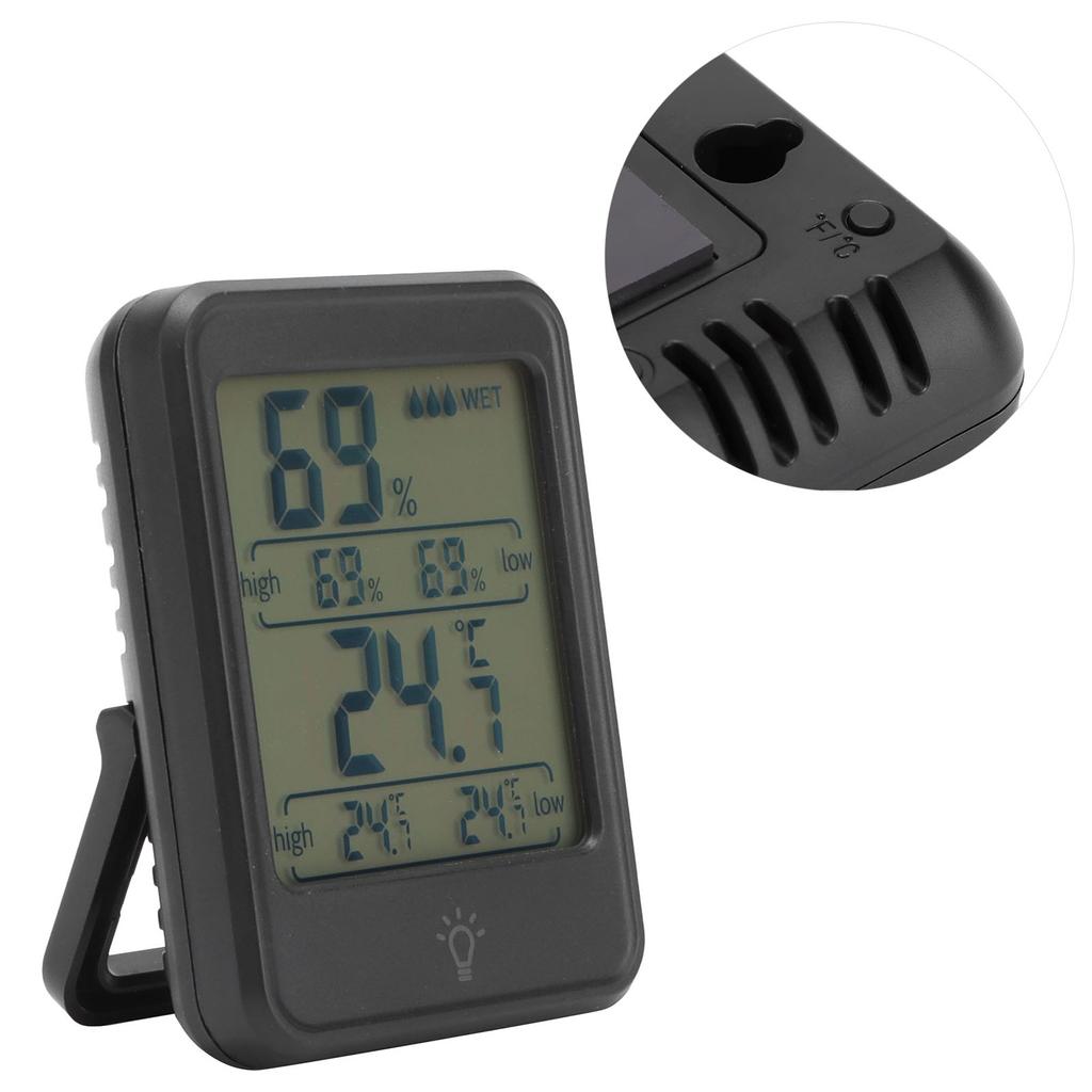 1 Thermometer Hygrometer Digital Temperature Humidity Meter  with LCD Display Backlight