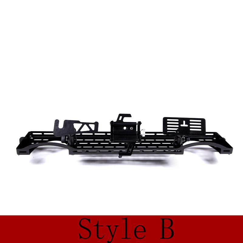 Metal Black Car Dashboard Multi-function Storage Frame Mobile Phone Holder For Land Rover Defender 90 110 2004-2019 Accessories
