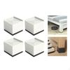 4 Pieces Bed Risers Furniture Leg Extenders Lifters Portable Simple Sturdy Nonslip Raising Blocks