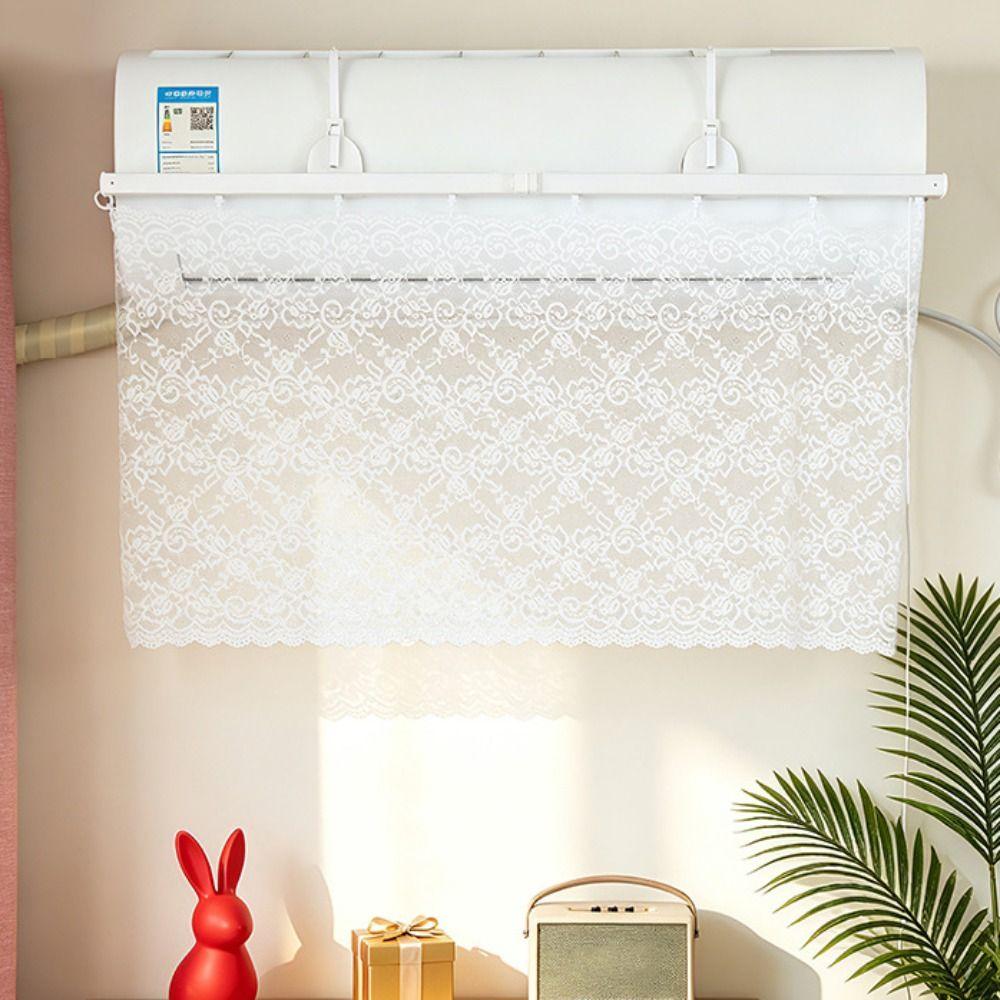 Retractable Air Conditioner Guide Cover Lace Air Conditioning Baffle  Bedroom