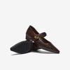 BESTO Retro Pointed Toe Mary Jane Heels F5177AQ6
