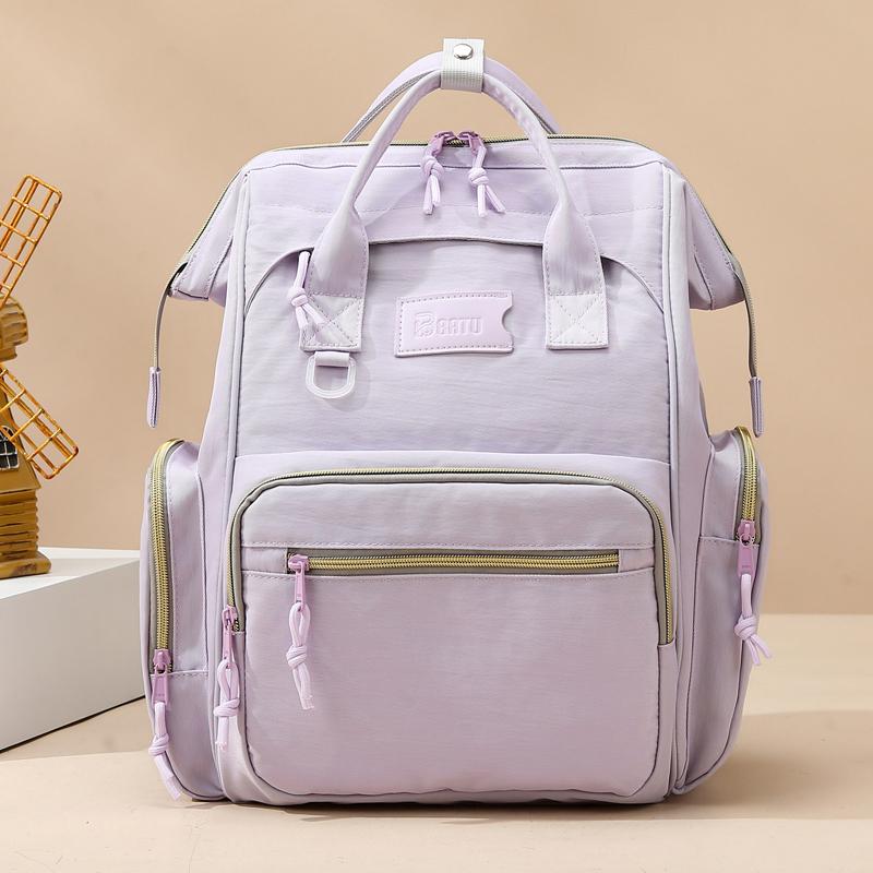 New Fashion Women'S Lunch Bag High Quality Large Capacity Mummy Bag Simple Style Waterproof Multifunctional Backpack Women