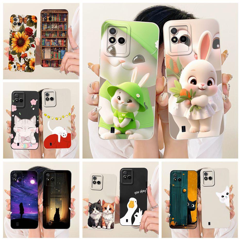 For Realme Narzo 50i Case RMX3235 Cute Rabbit Cartoon Cover Soft TPU Phone Case For Realme Narzo 50A Narzo50 i Back Cover Fundas
