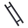 Sliding Door Handle - AIMOONSA - 600 Mm - Carbon Steel - Black Powder Coating - Center Distance 400 Mm