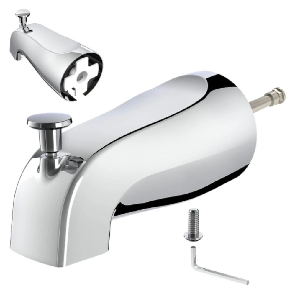 Zinc Zinc Zinc Alloy Bathtub Faucet Spout Durable Pull Type Faucet Bathtub Faucet  Easy Installation