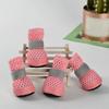 4PCS/SET Anti-Slip Dog Mesh Shoes Wear Resistant Dog Foot Cover Fashion Dog Net Shoes  Spring Season