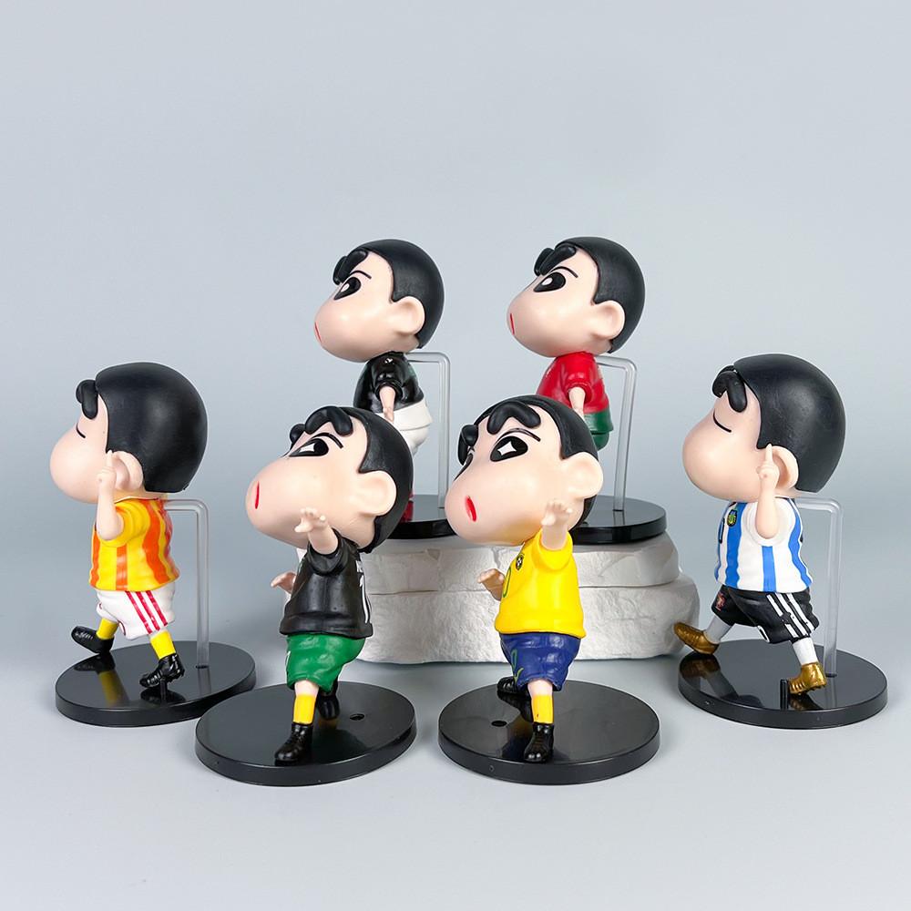 Pvc Shinchan Crayon Model With Cos Football Star Design For Fans And Decor