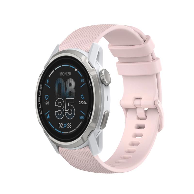 20/22mm Soft Silicone Strap for COROS APEX 4 42mm PACE Pro/4 CMF Watch 3-2 Pro Comfortable Band for Suunto Vertical 2 Race 2/Run
