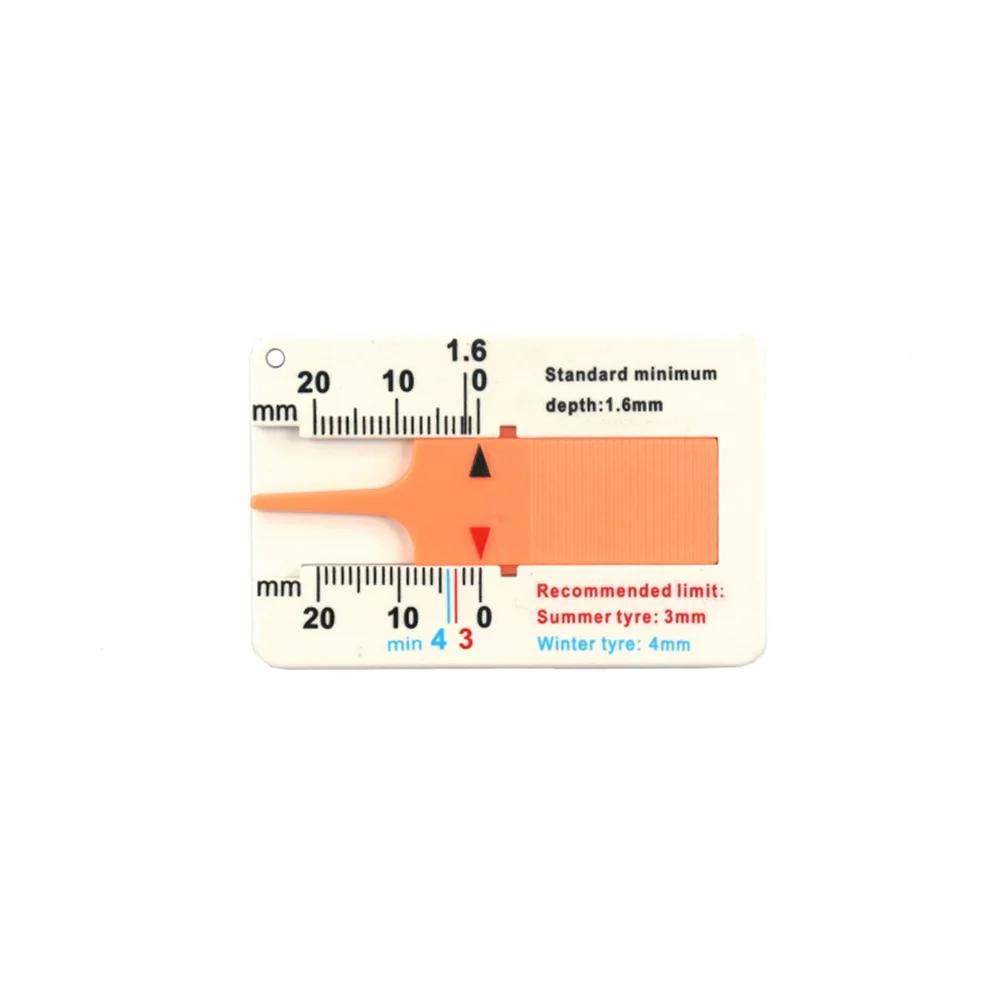 5pcs 0-20MM Plastic Car Tyre Depth Gauge Tire Ruler Vernier Depth Caliper Motorcycle Trailer Van Wheel Measurment Tool
