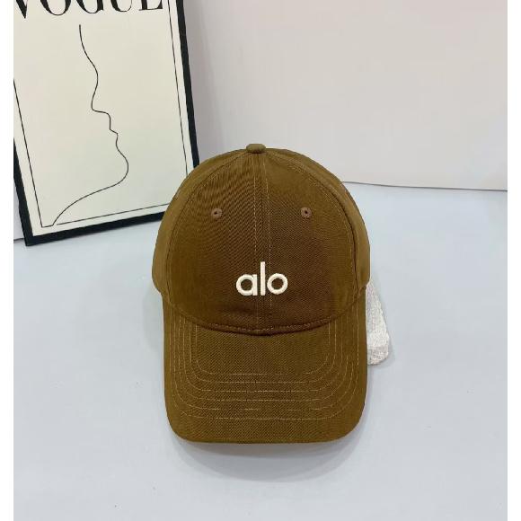 alo 3D Letter Embroidered Soft Top Baseball Cap for Women Casual and fashionable all-season Korean-style sun hat for men