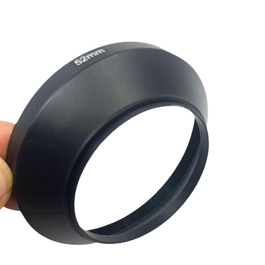 

52mm Screw-On Wide-Angle Metal Lens Hood with Rotating Mirror Compatibility 52mm