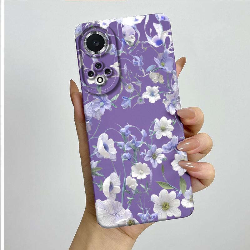 For Huawei Nova 9 / Honor 50 Phone Case NAM-LX9 NTH-NX9 Soft Silicone Sweet Painted Protective Back Cover Cute Printed Casing