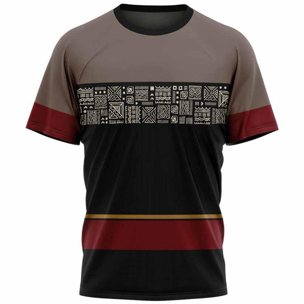 Ethnic Tribal Dashiki Pattern T-Shirt For Men African 3D Print Tee Summer Casual Harajuku Short Sleeve Loose T Shirts O-Neck Top