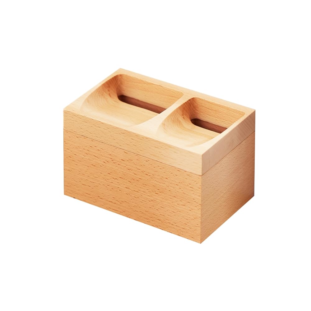 

TOSMU Wooden Piggy Bank (Like a Donation Box) - Natural Wood - Stylish and Natural Design - Perfect for Coins, Small Change, New Year s Money, and Fir