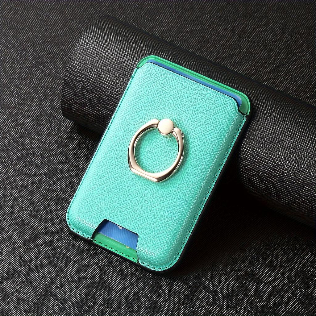 Mobile Phone Ring Magnetic Universal Card Holder Built-in N52 Powerful Magnet Ring Hold 3 Cards Solt ID Cards Bank Cards Credit