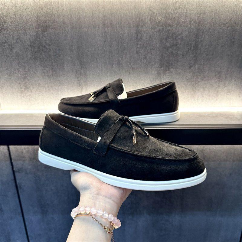 Shoes men's new retro old money style loafers Korean version versatile simple summer casual one-pedal non-slip espadrilles