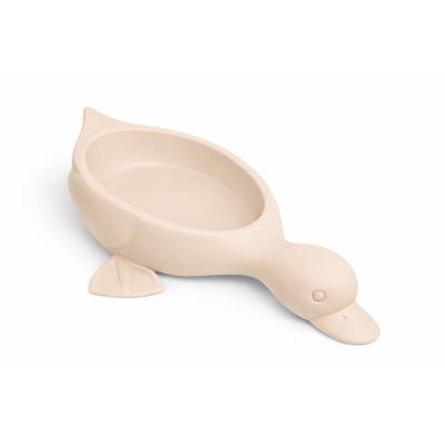 Beige Duck Soap Dish Organizer with Soap Drain