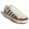 Adidas Originals Courtic Comfortable Non-Slip Durable Low-Top Skate Shoes Unisex Skate Shoes White Brown JQ3152