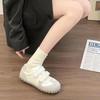 Velcro Little White Women's Autumn New Fashion Versatile Low Heel Platform Casual Shoes