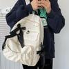 College Style Bow Backpack Large Capacity Canvas Shoulders Bag Cute Students School Bag  School