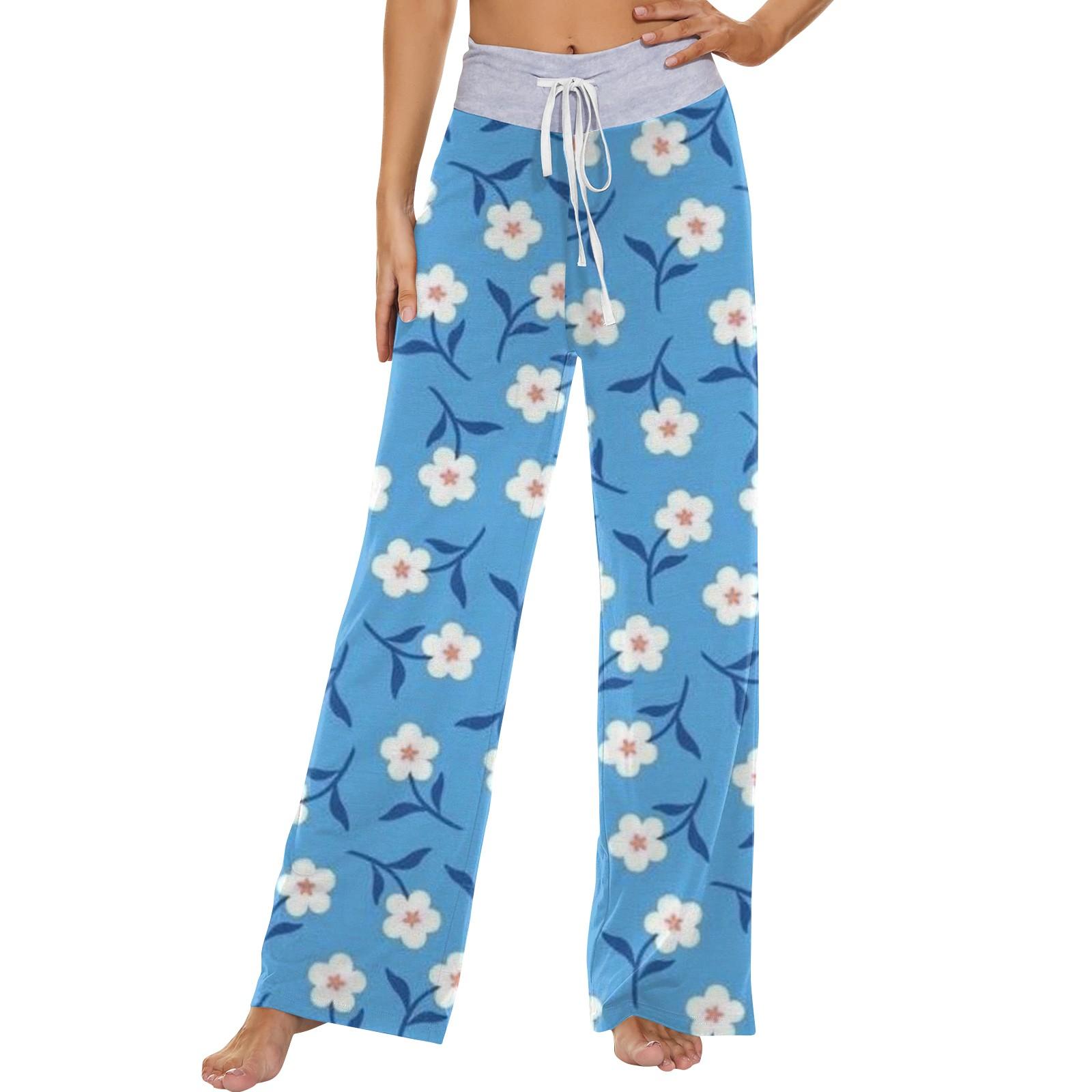 

Женские модные повседневные удобные пижамные штаны с принтом Love, широкие брюки на шнурке M