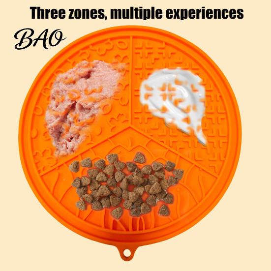 Slow Feeder for Wet And Dry Food Pet Mat, Soft Silicone Dog Lick Prevents Choking, Dish Dogs Cats Kibbles Thick Treat Multi-grid Mat