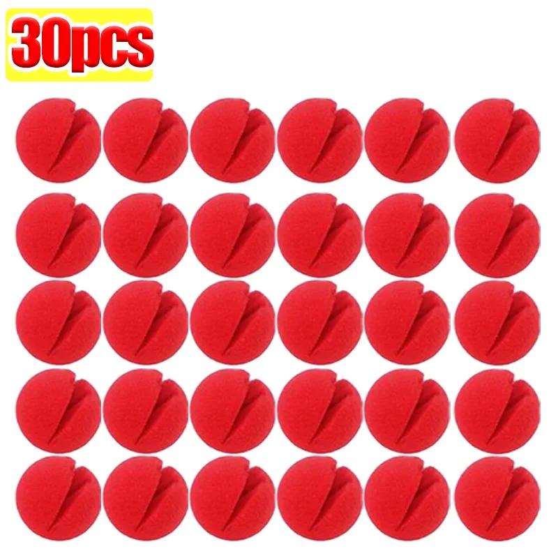 200/1 pièce Nez de Clown Rouge Bricolage Boules Éponge Mousse Accessoires Déguisement Cosplay Performance Cirque Amusante Fête Halloween Fournitures de Décoration