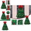 Exquisite Christmas Tree Wreath Farmhouse Ornament For Festive Home Decor