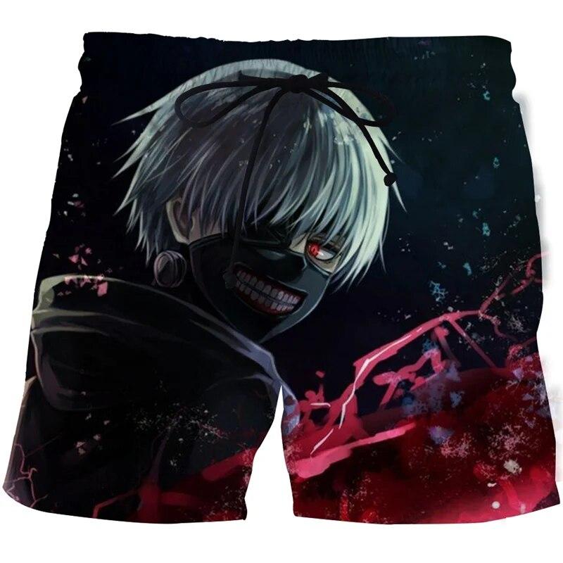 

Брендовые шорты в стиле аниме Tokyo Ghoul, пляжные шорты с 3D принтом по всей поверхности, мужские и женские уличные шорты в стиле Харадзюку, летние повседневные шорты для плавания 6XL