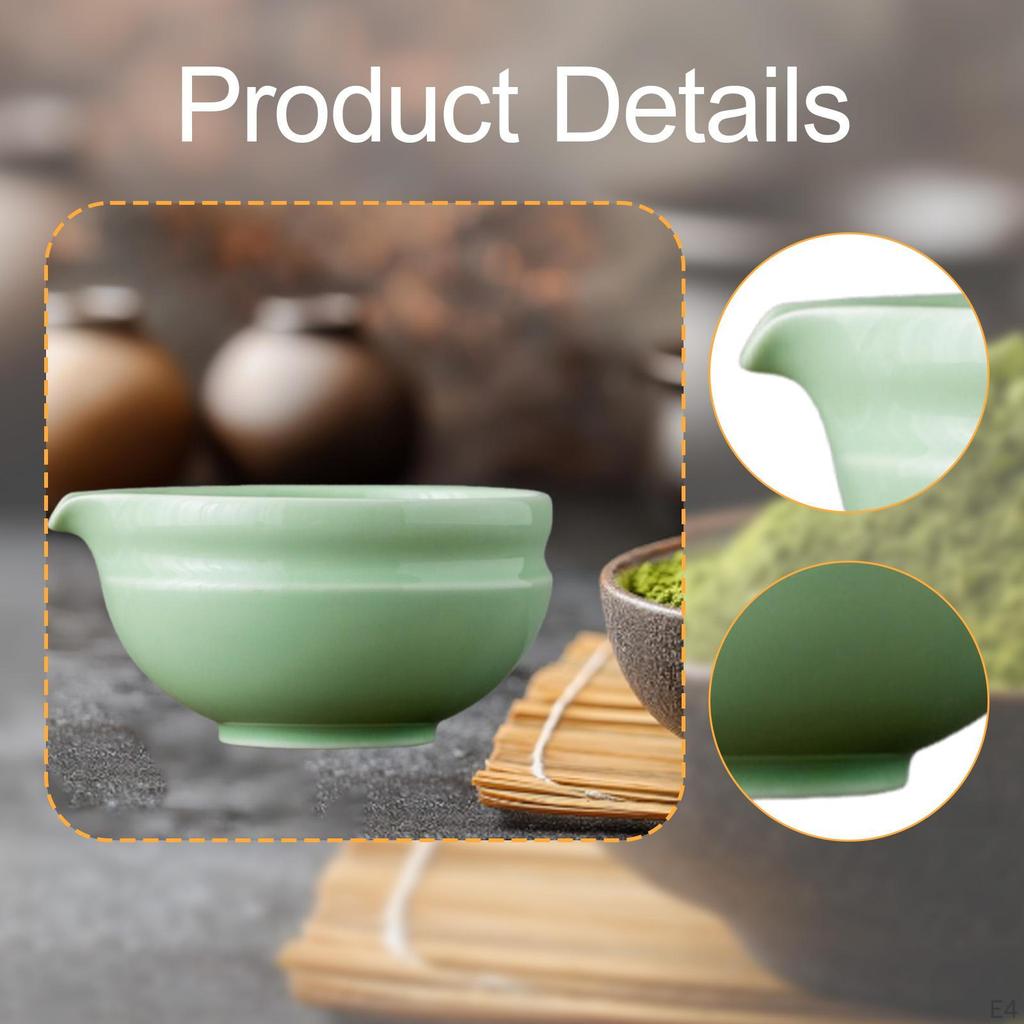 Ceramic Matcha Bowl Ceremony Chawan 450ml Japanese Traditional Porcelain Mixing with