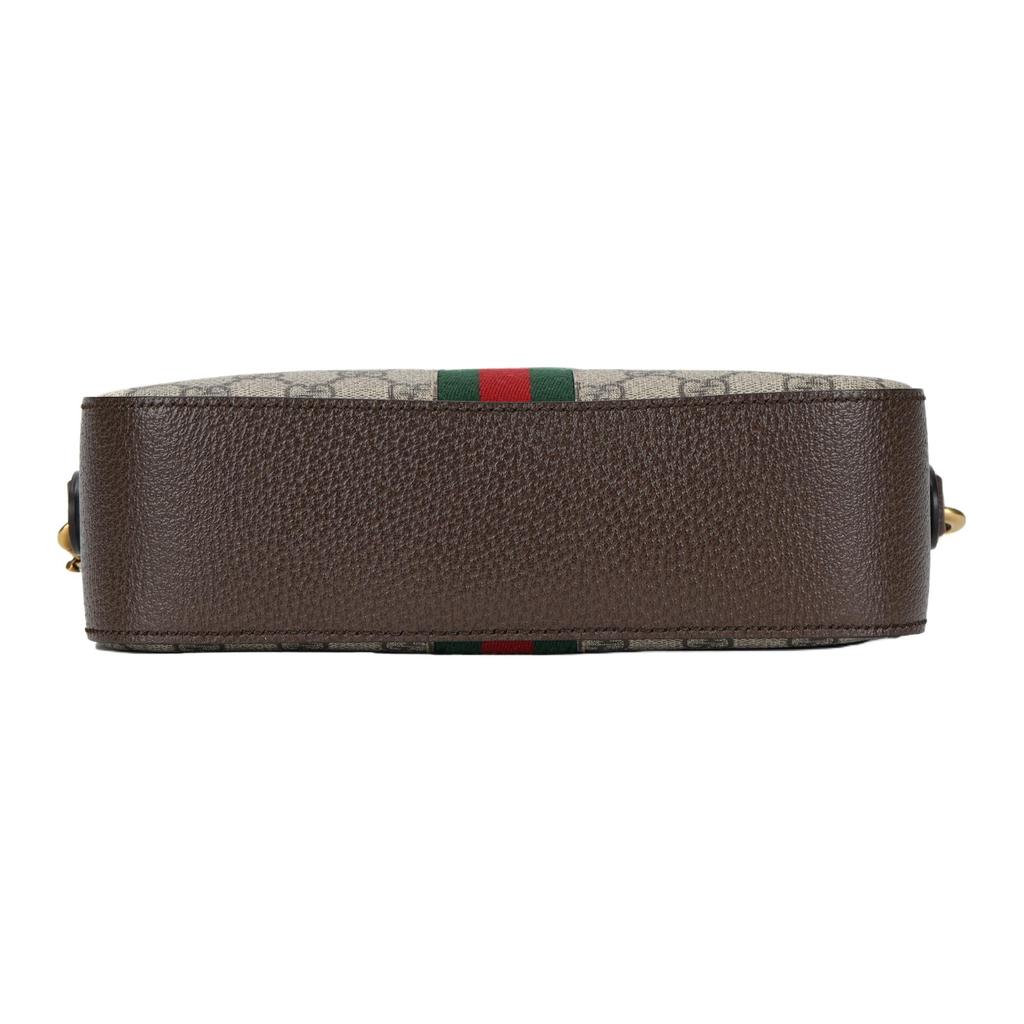 Gucci Ophidia Abnehmbarer Verstellbarer Schultergurt Reißverschluss Leinwand und Leder Umhängetasche Kleine Damen Umhängetasche 752591-FACFW-8920