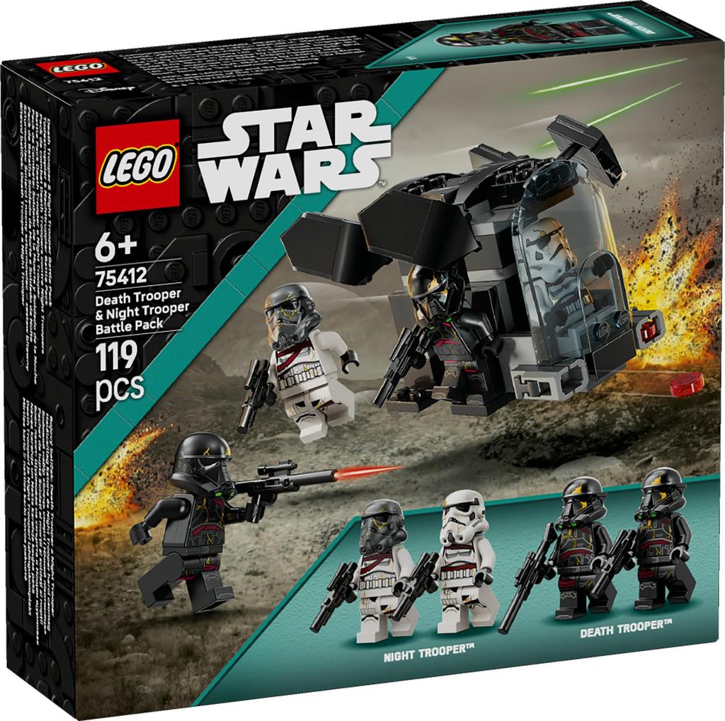 LEGO Star Wars Death Trooper und Knight Trooper Battle Pack Spielzeug, Geburtstagsgeschenk, Lernbausteine, Roboter, Figuren, Spielzeug, Alter 6, 7, 8, 9, B