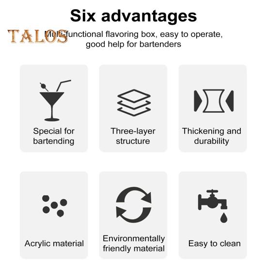 3patrový barový okrajovač sklenic Solný a cukrový okrajovač Krabička na koření Separátor koktejlových ingrediencí Barové náčiní pro Margaritu