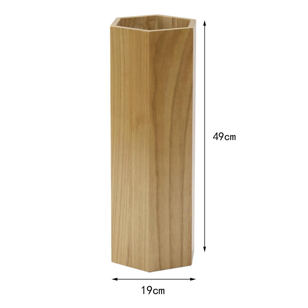 Porta paraguas de madera Cubo de almacenamiento para paraguas Organizador de paraguas multifunción Estante para paraguas Hogareño para Hotel Supermercado