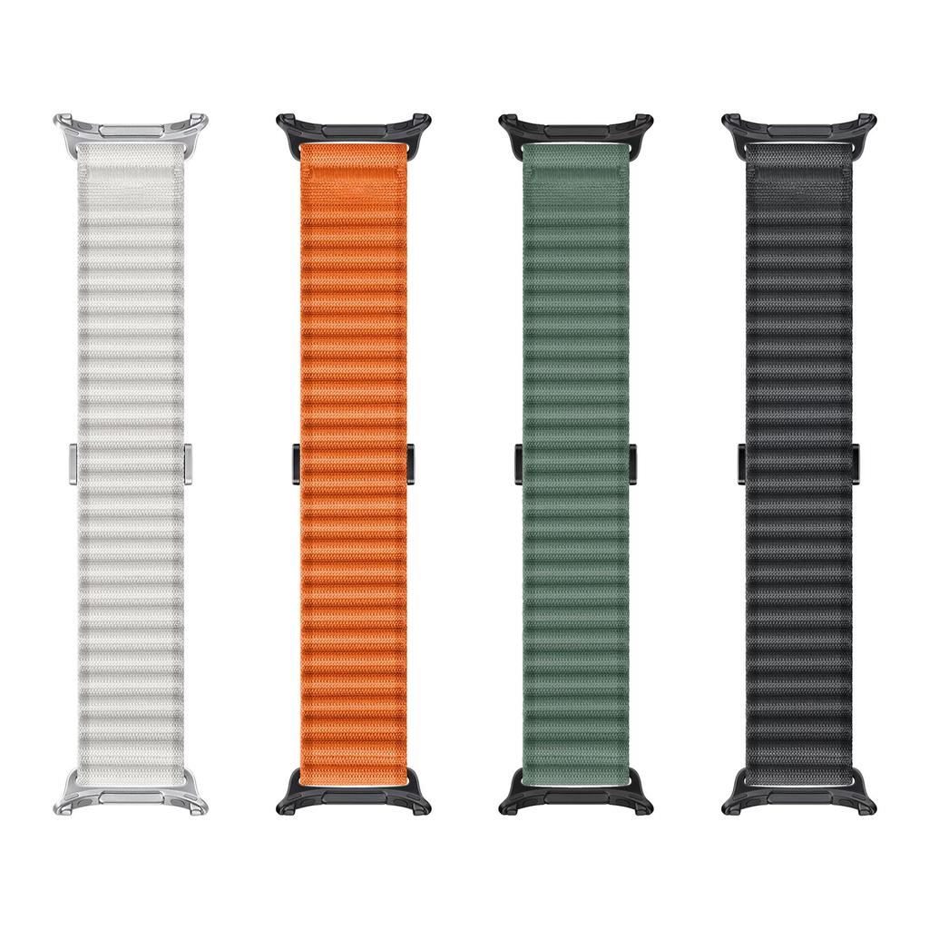 Compatible with Samsung Galaxy Watch Ultra 47mm Band ,Rugged Nylon Woven Loop Sport Adjustable Strap Replacement Wristband