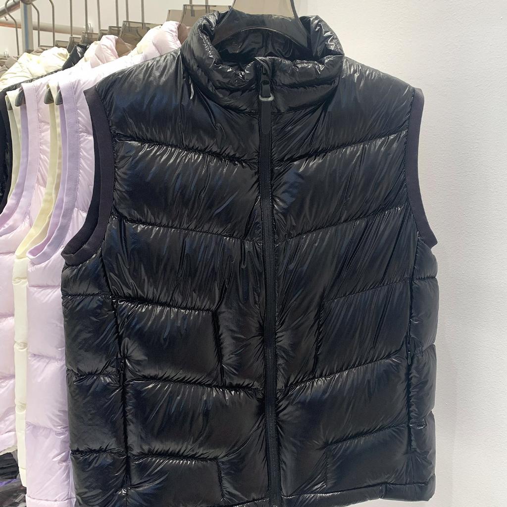 High-end White Goose Down + YKK Zipper Women's Stand-up Collar Thick Outdoor Thick Down Vest Short Down Vest