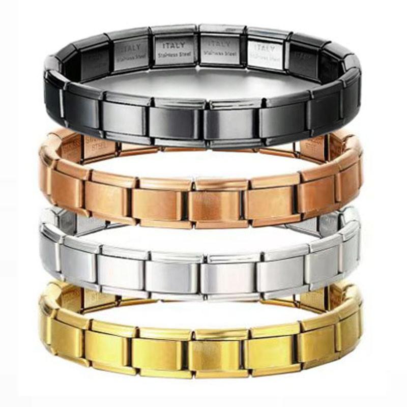 Stainless Steel Stretch Bracelet with Interlocking Square Links Durable Flexible Chain Link Design for Everyday Wear and Comfortable Fit
