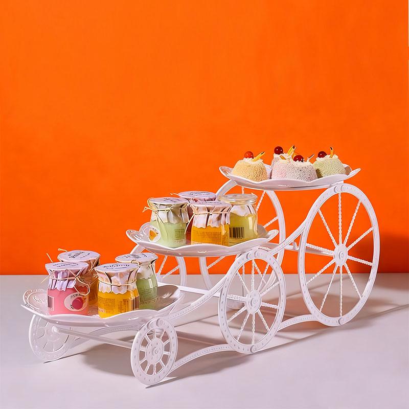 

Трехъярусная подставка для десертов: Многоярусная кондитерская, поднос для конфет и фруктов для гостиной