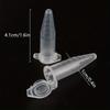 500Pcs 1.5ml Micro Centrifuge Tube Test Tube Vial Clear Plastic Vials Container Snap Cap for Laboratory Samples