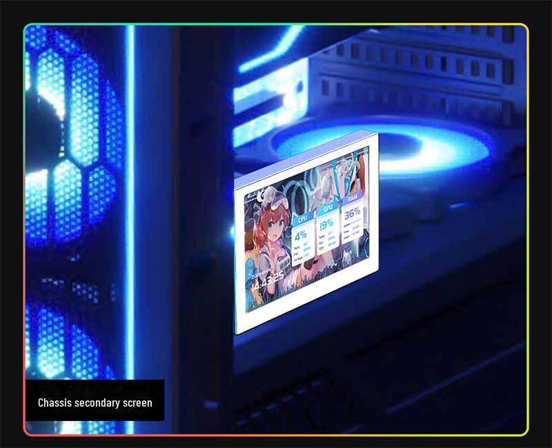 8-Zoll RGB LCD USB Unterbildschirm mit Tonaufnahme, 1280x800 Auflösung