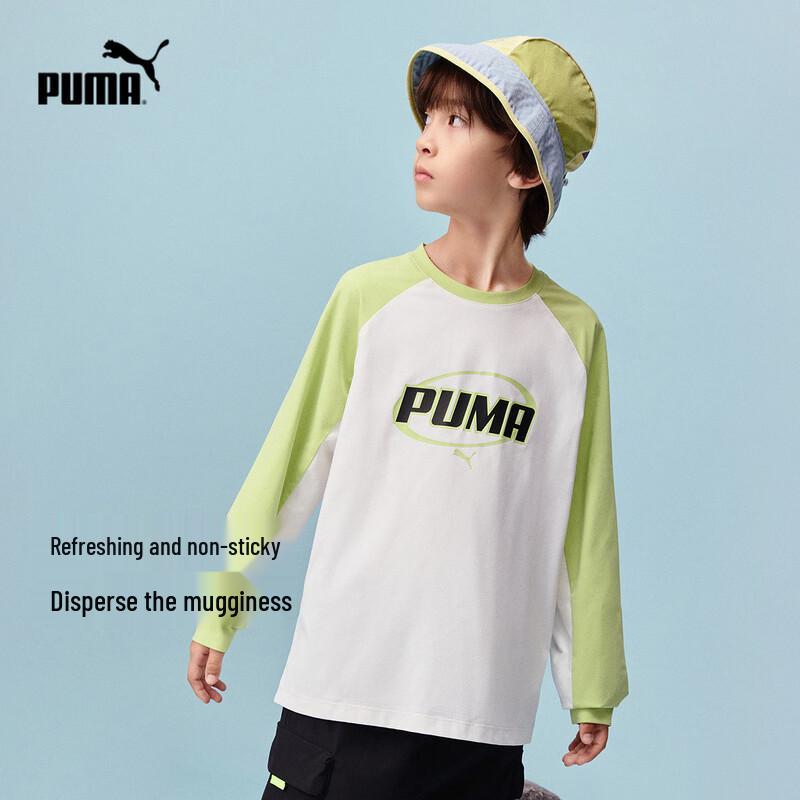 Puma Kids  Color-Block Long-Sleeve T-Shirt 140cm