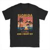 Unisex Florida Is Calling And I Must Go TShirt Vintage Beach Summer Vintage O Neck Male Tshirt Tops 100 Cotton Tee T Shirts