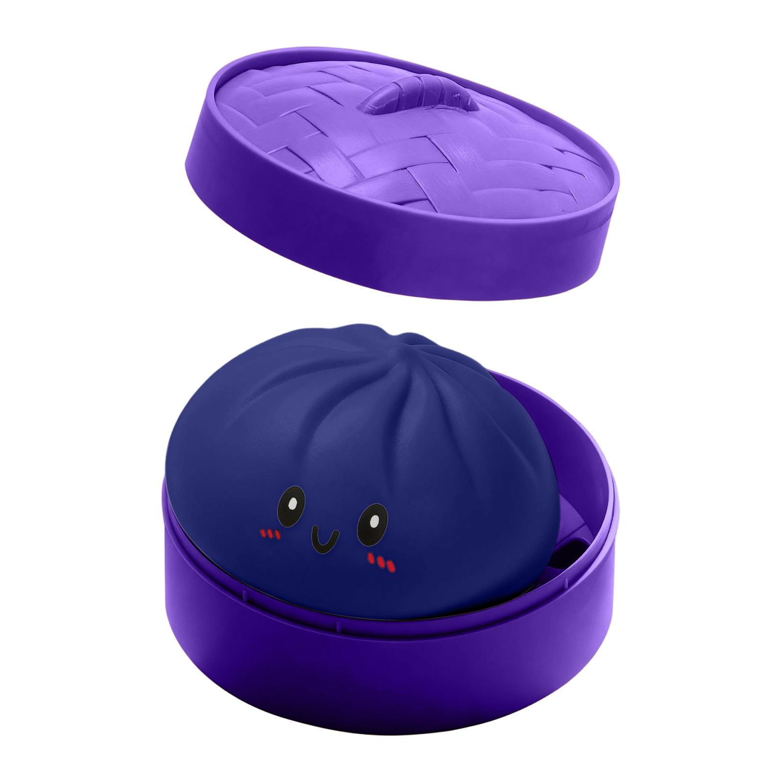 

Prank Stress Relief Bun Toy Realistic Steamer Toy One Size тёмно-синий