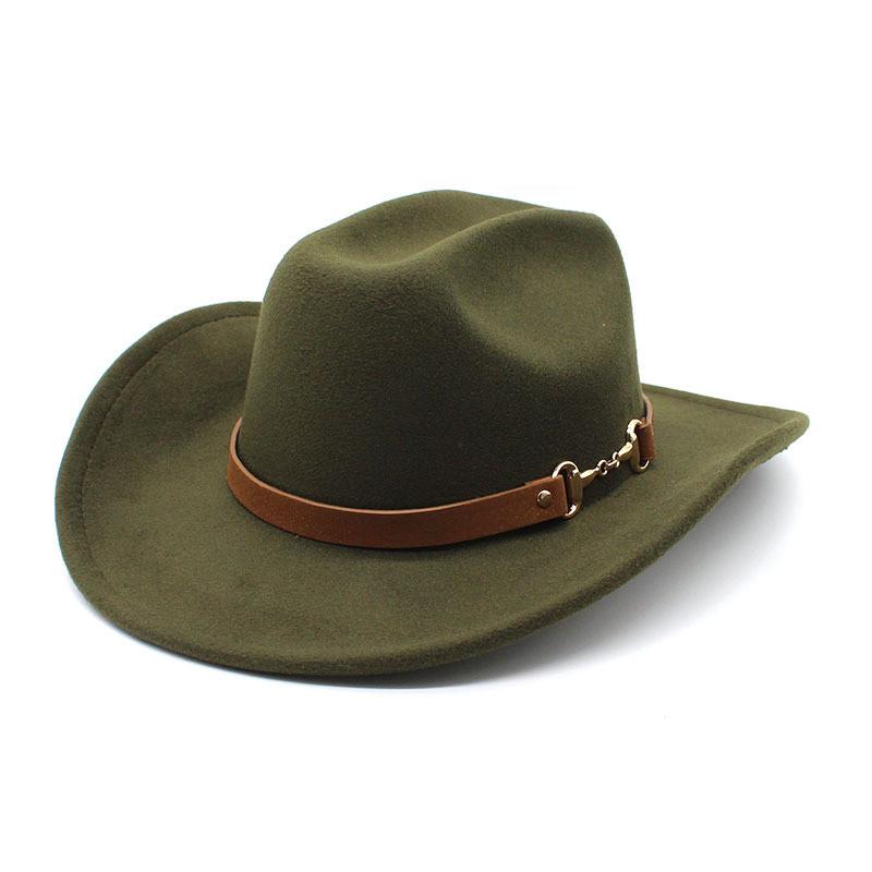 Traditional Tibetan Style Western Cowboy Hat With Wool Felt For Men And Women Summer Sun Protection