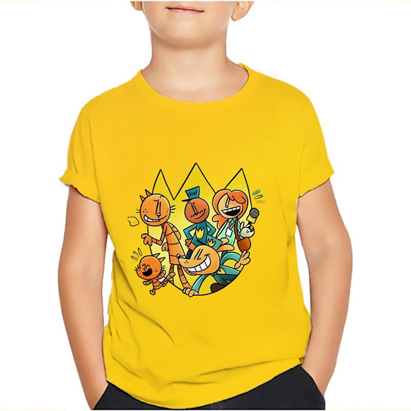 

Детская футболка Dogman Dog Man 3D-принт Цветная футболка с графикой комикса Мягкий детский повседневный топ для мальчиков и девочек 150 коричневый